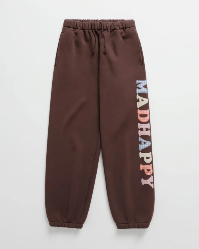 Plaid Cooper Fleece Sweatpant Brown